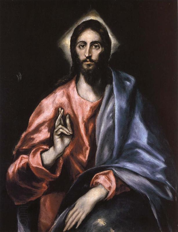 El Greco Christ as Saviour oil painting picture
